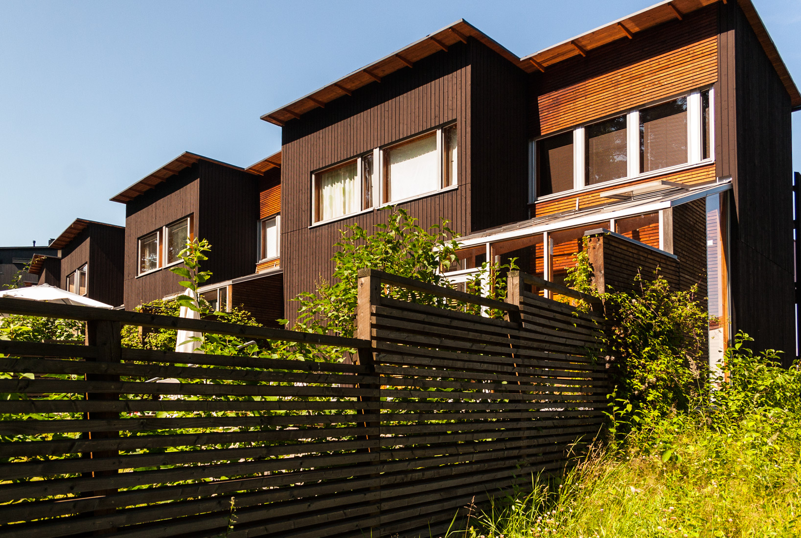 Private houses, Vuosaari district, Helsinki, Finland